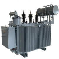 Transformateur de distribution triphasé immergé dans l'huile de 1250 kVA, série S11-M, type colonne à triple enroulement, connexions Dyn11/Yyn0/Yzn11
