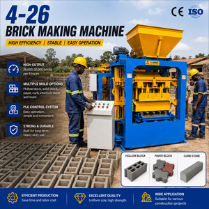 Máquina automática 4-26C para fabricar bloques <span class=keywords><strong>de</strong></span> hormigón, <span class=keywords><strong>ladrillos</strong></span> huecos y sólidos <span class=keywords><strong>de</strong></span> ceniza volante y cemento, <span class=keywords><strong>precio</strong></span> en Nigeria, Kenia, África - Product Image 1