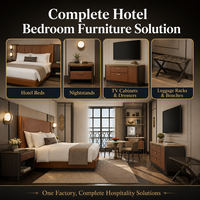 Minimalistisches Modernes Hotel-Schlafzimmer-Möbelset Maßgefertigtes Massivholz-Design Hotelzimmer-Möbel 5-Sterne-Luxus-Hotel-Lieferant
