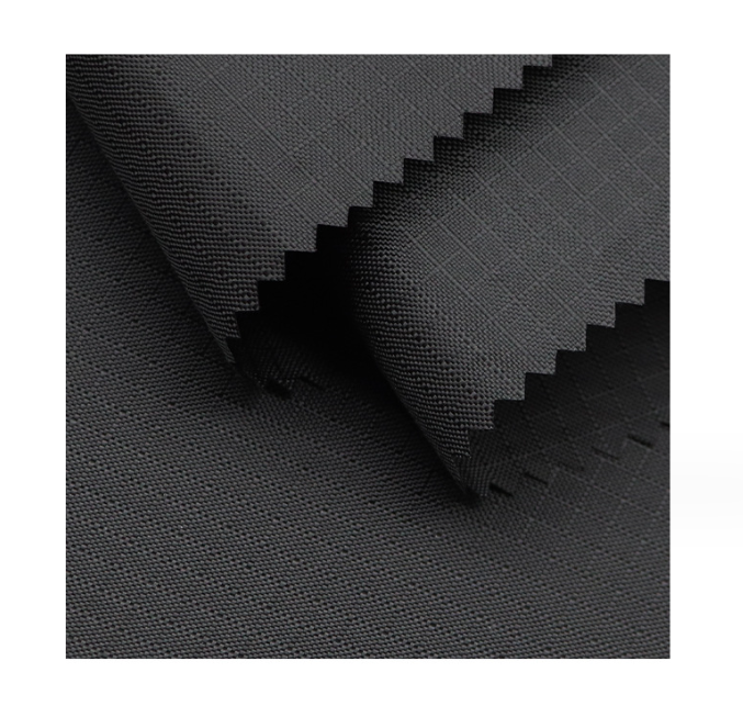 IN STOCK 100%N 210D Nylon Oxford Ripstop Fabric with PU Coating Waterproof Plaid Genre of Fabric