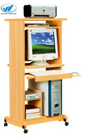Precio barato estilo clásico OEM & ODM Escritorio de oficina comercial tablero ignífugo mesa de estudio con ruedas escritorio de la computadora