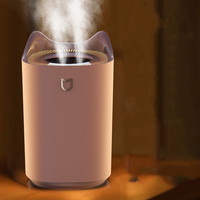 Humidificateur à double pulvérisation 3L - Rafraîchisseur d'air à brume froide grande capacité avec lumière LED nocturne, motif animal mignon, pour la maison et le bureau