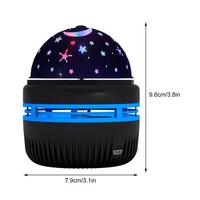 Projecteur LED Nuit Étoilée Lampe Lune Télécommandée pour Salon, Table Bébé, Design Moderne, Globe RVB à Intensité Variable
