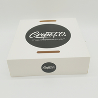 Boîte d'emballage en papier pour pâtisserie, gâteau, dessert, beignets, gaufres, biscuits, personnalisable avec logo, qualité alimentaire, vente en gros