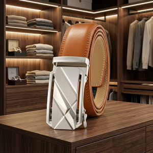 Ceinture en cuir de vache véritable à boucle carrée pour homme, style vintage, qualité supérieure, écologique, personnalisable, confortable, best-seller - Product Image 1