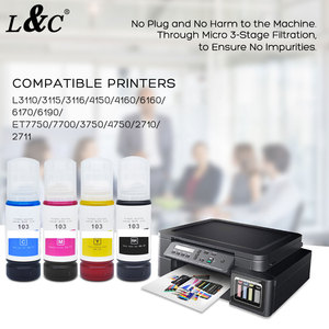 103 003 Inchiostro di ricarica compatibile premium in flacone per stampanti Epson L1110 L3110 L3111 L3116 L3150 L3151 L3156 L3160 L5190 L1210 - Product Image 6