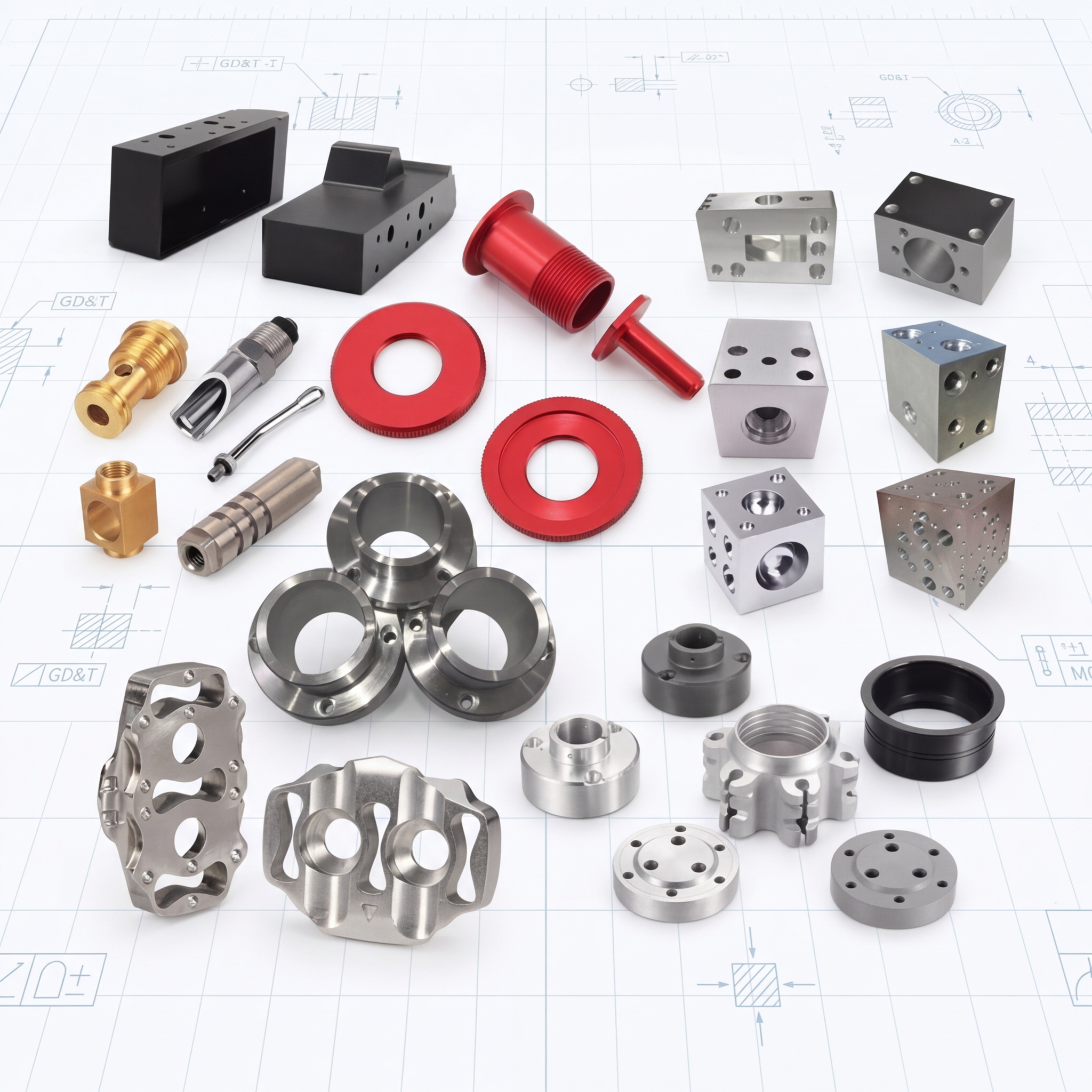 Factory Custom Metal Parts OEM Hardware CNC Milling Turning For Machining Services For Stainless Steel & Aluminum