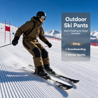 Pantalon de ski pour homme, pantalon de ski chaud et coupe-vent pour l'hiver, pantalon de snowboard ample
