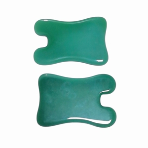 High Quality Green Glass multifunction U-Shaped Guasha Board Smooth Edge for Other Beauty & Personal Care Products - Product Image 4