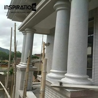 Décoration Pilier en Béton Coulée Colonne Romaine ABS Ciment Bâtiment Maison Décoratif En Plastique Post Préfabriqué Constructiin Formes