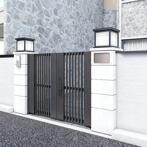 أبواب ذكية حديثة ذات ألواح تفتح وتغلق تلقائيًا لأبواب المرآب وبوابات الفناء - Product Image 1