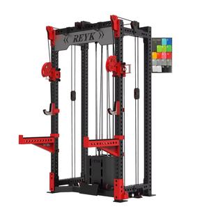 Estante de gimnasio comercial <span class=keywords><strong>con</strong></span> Polea alta-Baja, pecho de remo, Mosca, estación única, máquina extraíble, equipo de culturismo multifunción - Product Image 2