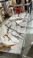 Nouveauté Rouleaux de papier peint imperméables Décoration intérieure Papier peint photo marbré pour la maison