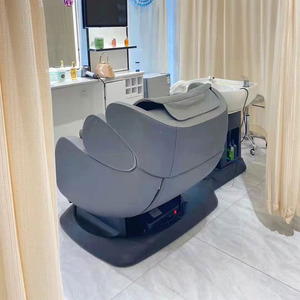 Sillón de Masaje Estilo Tailandés, Eléctrico, de Cuero PU, con Lavabo de Plástico, para Salón de Belleza y Peluquería - Product Image 2