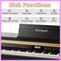 Piano numérique 88 touches Marteau Action Piano numérique Clavier de piano droit électronique