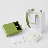 Benutzer definierte Großhandel Schmuck Papier Pappe Ring Schmuck Schublade Boxen Tasche mit Logo gedruckt Halskette Verpackung Schmucks cha tulle