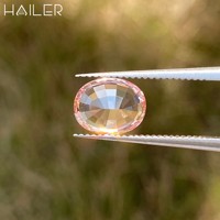 Großhandel: Ovale, lose, polierte, im Labor gezüchtete Saphir-Edelsteine in hellrosa Farbe – Bulkware