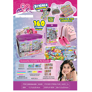 Kit de Création de <span class=keywords><strong>Bijoux</strong></span> DIY : Bracelets à Grosses Perles Personnalisables et Partageables, Ensemble Beauté avec Autocollants, Artisanat Créatif, Cadeaux de Fête - Product Image 2