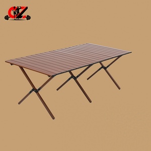 CZFIT Portable Outdoor Carbon Steel Folding <b>Table</b>, Waterproof, Scratch Resistant, Frosted Texture, High-quality and Customizable - Product Image 2