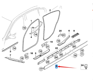 Viga Inferior Derecha OEM 51777164796 para <span class=keywords><strong>BMW</strong></span> Serie 3 <span class=keywords><strong>E90</strong></span> - Product Image 2