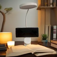 Lampe de bureau à clip au design contemporain, rechargeable par USB, commande tactile, lumière de lecture LED à 3 couleurs réglables, lampe d'étude pour étudiants
