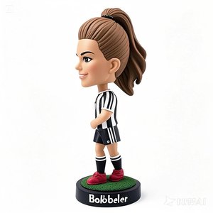 クリエイティブ屋内ホームスポーツモデル環境に優しいカラフルなレジンボブルヘッドサッカー人形ビジネスギフトやホームデコレーション - Product Image 3