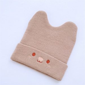 หมวกไหมพรมเด็กทารกแรกเกิดมีฮู้ดให้ความอบอุ่นในฤดูใบไม้ร่วงและฤดูหนาว - Product Image 5