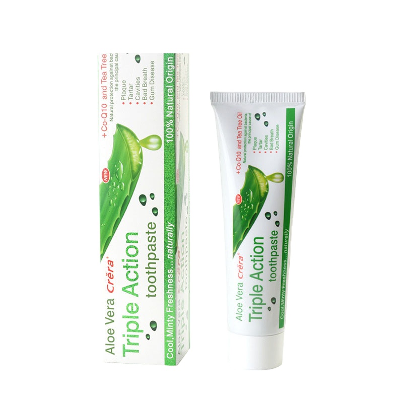 Зубная паста с алоэ решает проблему дыхания глубокое очищение для взрослых уход за полостью рта Отбеливание OEM Частный Пользовательский логотип