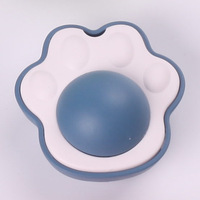 Jouet interactif à mâcher pour chats, en gros, personnalisé, OEM, avec boule rotative à la menthe et à la cataire, pour la dentition, le nettoyage des dents et la stimulation.