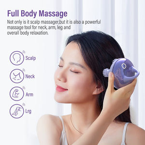 Dispositivo masajeador del cuero cabelludo para el cabello con cabeza vibratoria para amasar luz roja giratoria portátil eléctrico automático a prueba de agua al por mayor - Product Image 2