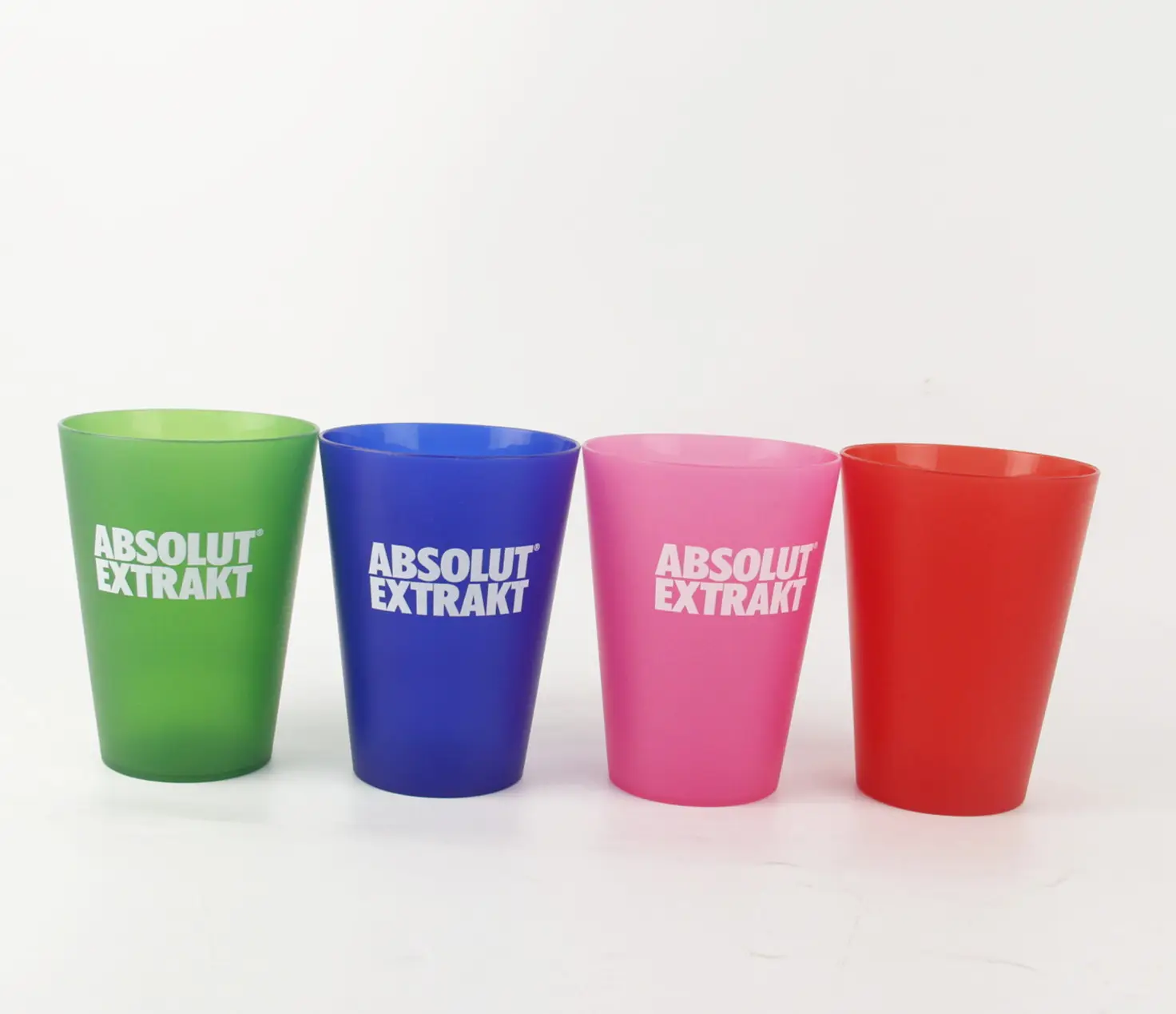 Индивидуальные принадлежности для вечеринок, 14 унций, твердые пластиковые Матовые чашки разных цветов