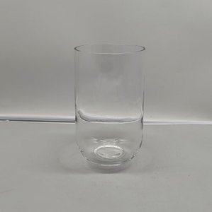 Florero redondo de cristal transparente soplado a mano, moderno, elegante, para sala de estar, mesa, flor decorativa, centro de mesa - Product Image 3