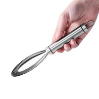 Écailleur à poisson en acier inoxydable doublement dentelé, antidérapant, anti-rouille, pour cuisine