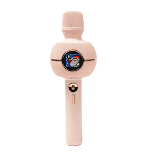 Divoom Karaoke Pro <b>Bluetooth</b> <b>Microphone</b> Speaker All In One <b>Wireless</b> Handheld Mic Pink For Home KTV Live Streaming - Product Image 1