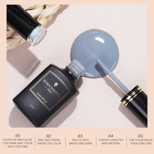 BORN PRETTY เจลทาเล็บใช้ได้กับมืออาชีพ,เจลทาเล็บใช้ได้ทั้งวีแกนและฟรีสีทาเล็บ OEM ไม่เป็นพิษมีสีเจลเคลือบ Uv จำนวนมาก - Product Image 5