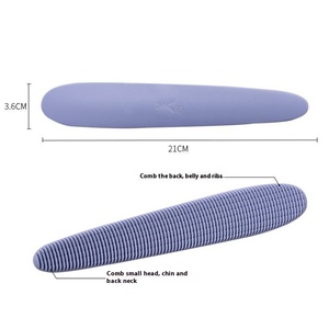 Nuevo diseñado para imitar a un gato lamiendo una púa, cepillo removedor de pelo para gatitos, peine para el cuidado de mascotas, forma de lengua, masaje, cepillo de silicona para gatos - Product Image 3