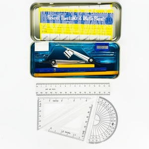 Top 1 Selling 14pcs Tin Box Mathematical <b>Set</b>, Oxford Mathematical Geometric Box Math <b>Set</b> - Product Image 5