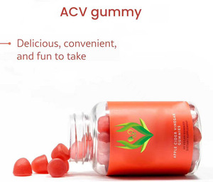 Gummies au vinaigre de cidre de pomme très populaires 500mg avec extrait de gingembre pour soutenir la digestion et favoriser l'amincissement chez les adultes – Gummies ACV - Product Image 4