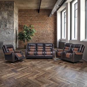 Sofás de Cuero de Lujo Modernos para Sala de Estar, Juego de Muebles para el Hogar, Sofá Reclinable Eléctrico con Puerto USB, Sofá Seccional - Product Image 1