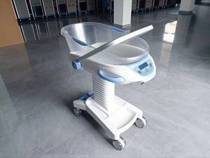 Culla Portatile Pieghevole MT MEDICAL in Plastica ABS, Nuova Culla per Neonati con Molla a Gas Regolabile, Culla Ospedaliera - Product Image 5