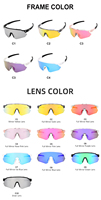 Vente en gros de lunettes de soleil de sport pour le cyclisme, avec logo personnalisé, nouvelle conception brevetée, TR 90, verres rouges, anti-UV 400, lunettes de course