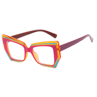Nuevas Gafas de Moda Tr90 para Mujer, Gafas con Logotipo Personalizado, Montura Grande Vintage de Ojo de Gato