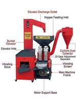 Machine à riz entièrement automatique 500 kg/h 600 kg/h, machine de traitement multifonctionnelle commerciale à double tête pour riz et blé