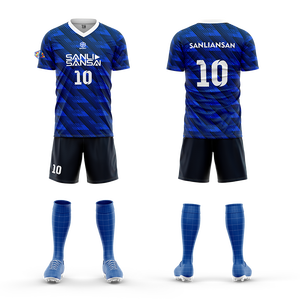 Maglia Personalizzata della Nazionale di <span class=keywords><strong>Calcio</strong></span> Thailandese, Traspirante, Manica Corta, per Adulti, con Pantaloncini - Product Image 3