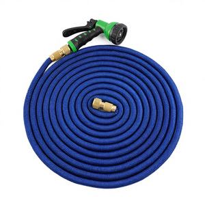 Tuyau d'arrosage de jardin durable, résistant à la pression, enrouleur de tuyau d'arrosage flexible, enrouleur de laveuse avec pistolet pulvérisateur, ensemble pour le lavage de voiture, utilisation en extérieur - Product Image 1