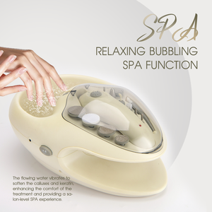 Kit de Manicura y Pedicura de Lujo PRITECH, Lima de Uñas Eléctrica con 12 Accesorios, Función de Secado, Herramienta de Belleza para el Hogar y Spa, para Callosidades - Product Image 3