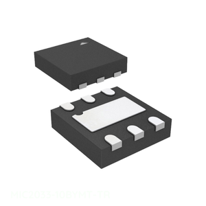MIC2033-10BYMT-TR Componente Electrónico al por Mayor, CI, INTERRUPTOR DE POTENCIA, CANAL P, 6TDFN, 6 UFDFN, Base Expuesta, Administración de Energía (PMIC) - Product Image 1