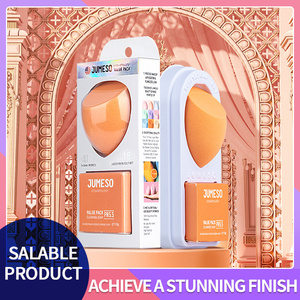 Frullatore per il trucco a forma di uovo di bellezza multicolore portatile con etichetta personalizzata in LatexFree - Product Image 3