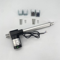 Actionneur linéaire noir DC 12V/24V, étanche IP5410-1000 Maiqi TD-04, course, certifié CE ROHS, personnalisable, appareil électroménager