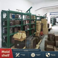 Étagère de stockage robuste pour moules, rayonnage semi-ouvert à tiroirs, présentoir rectangulaire en acier pour moules, démontable